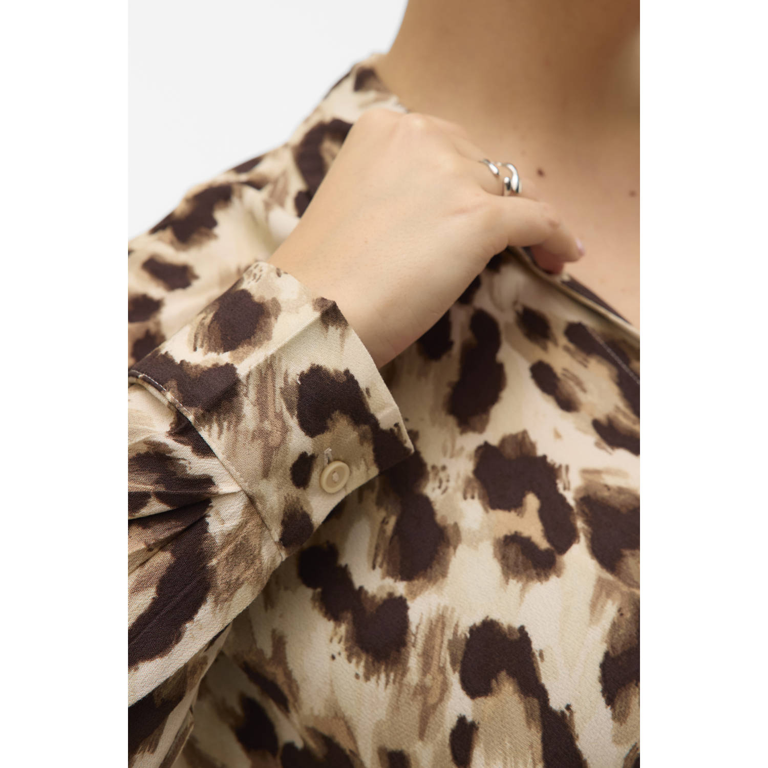 VERO MODA CURVE blouse bruin