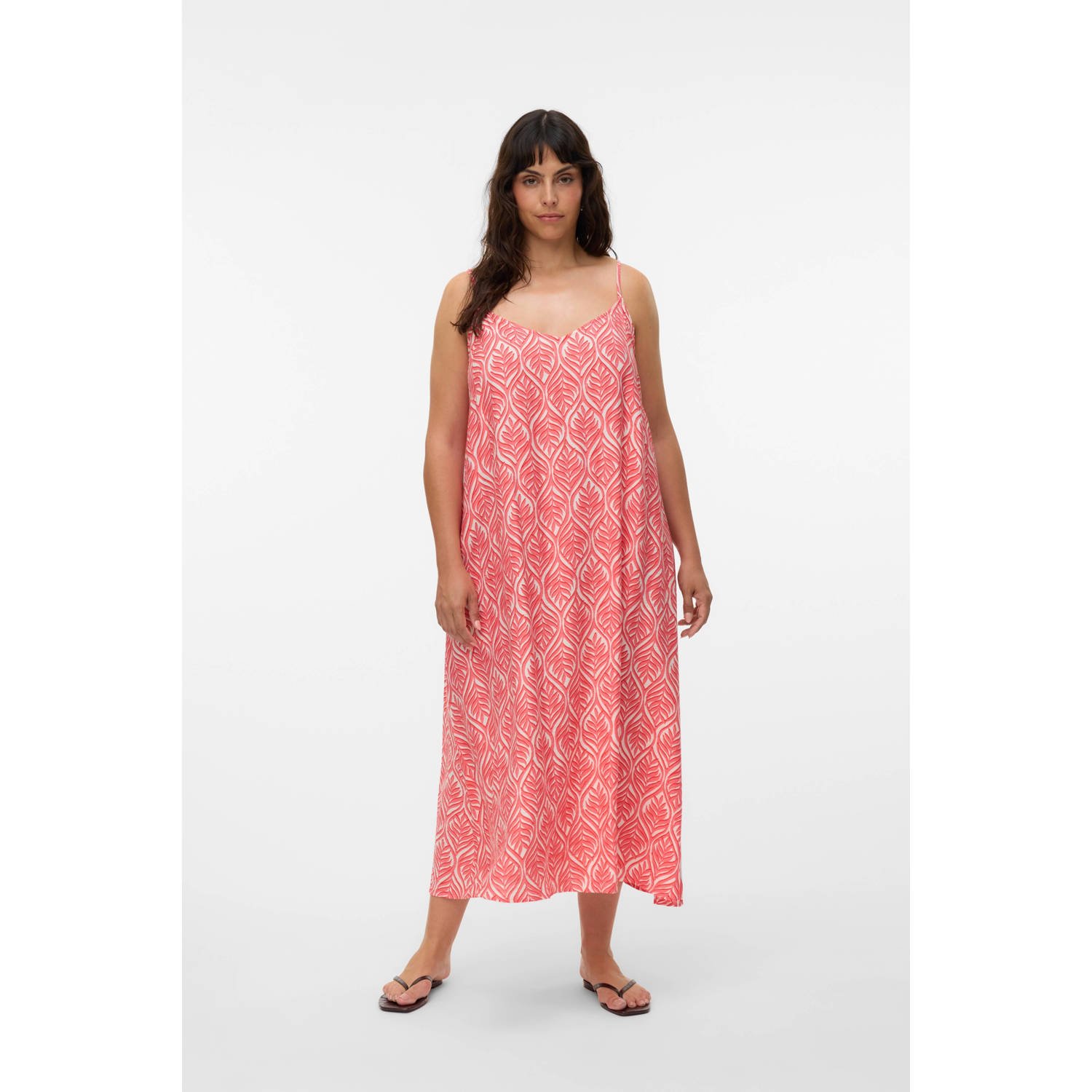 VERO MODA CURVE zomerjurk roze