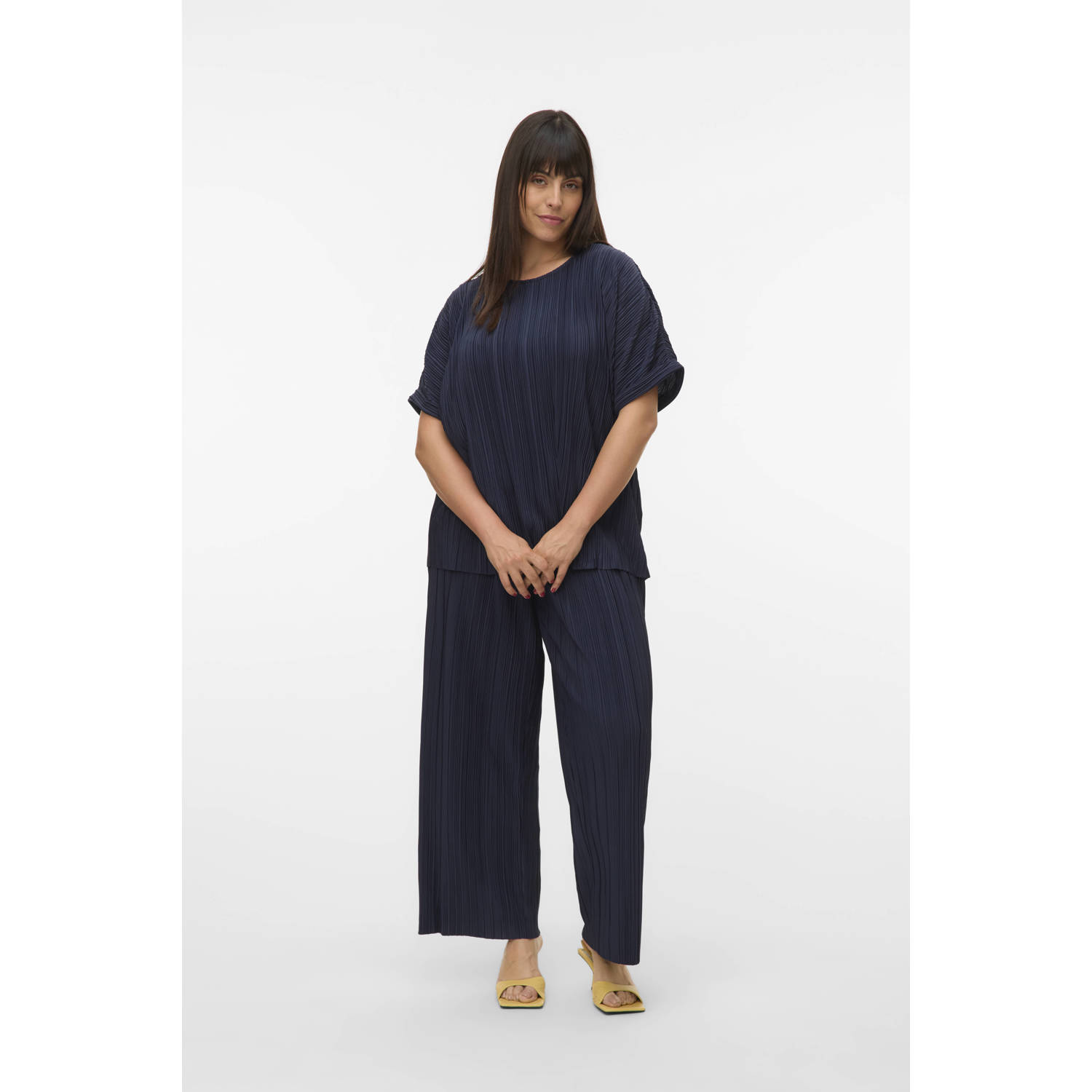 VERO MODA CURVE top donkerblauw