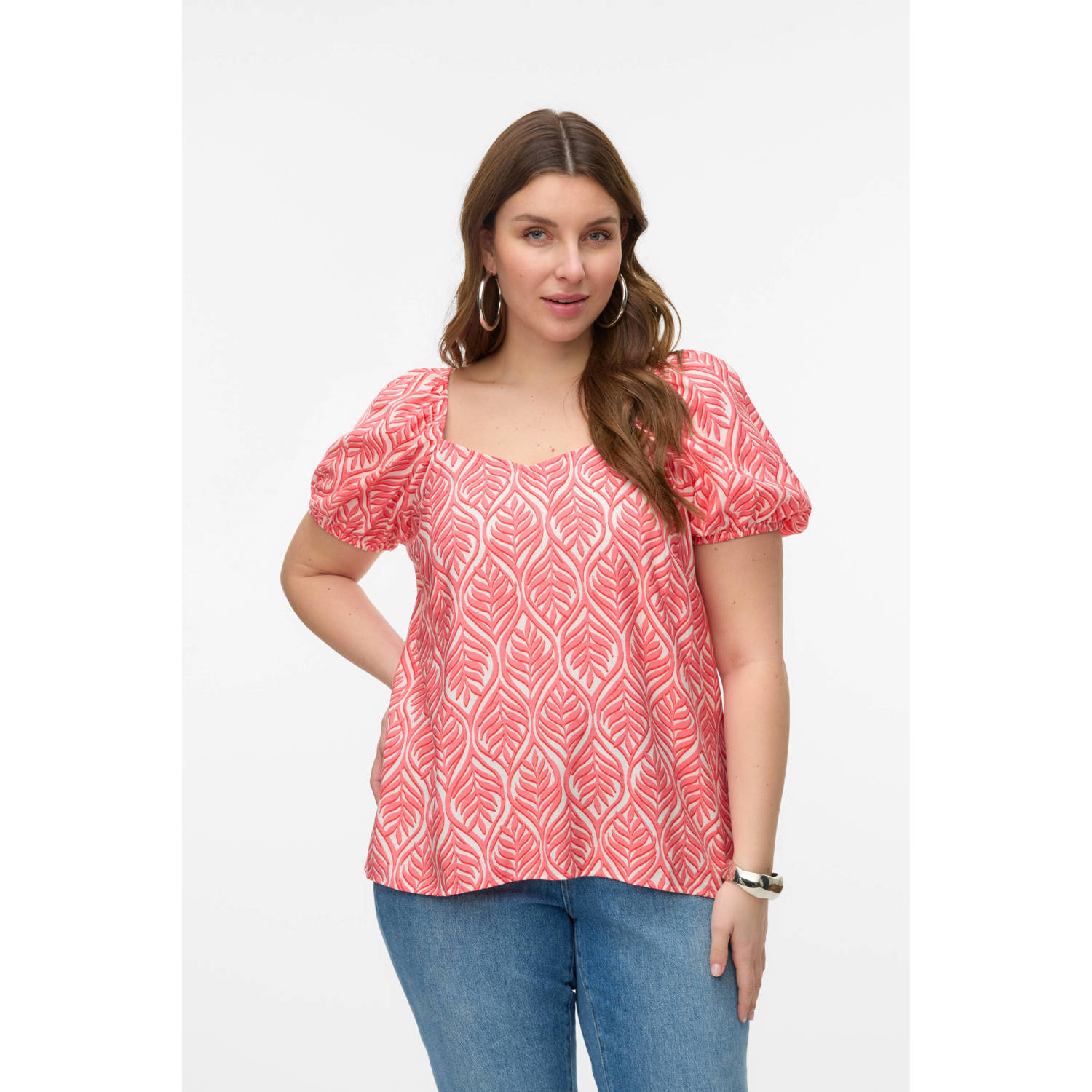VERO MODA CURVE top roze