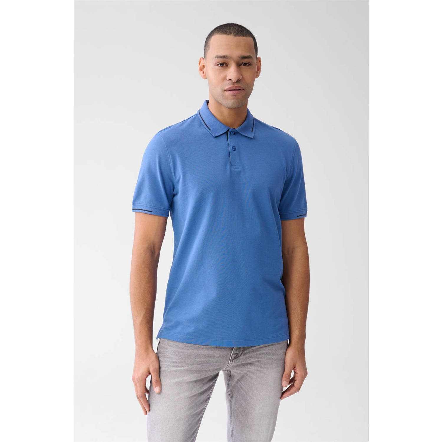 Shoeby regular polo blauw