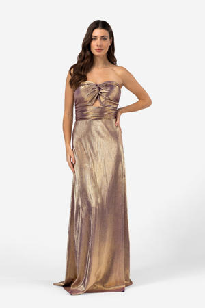 maxi jurk goud