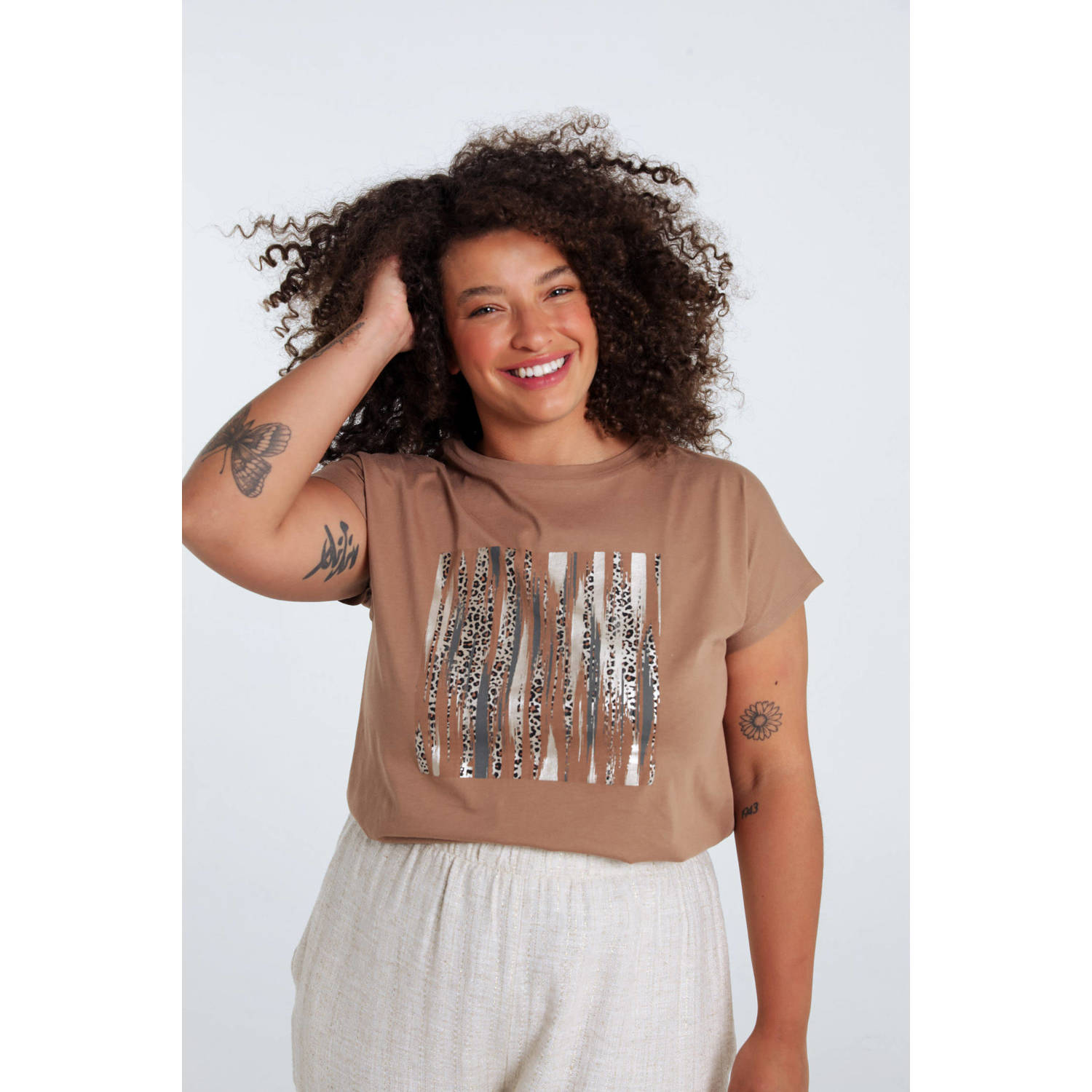 Paprika T-shirt camel