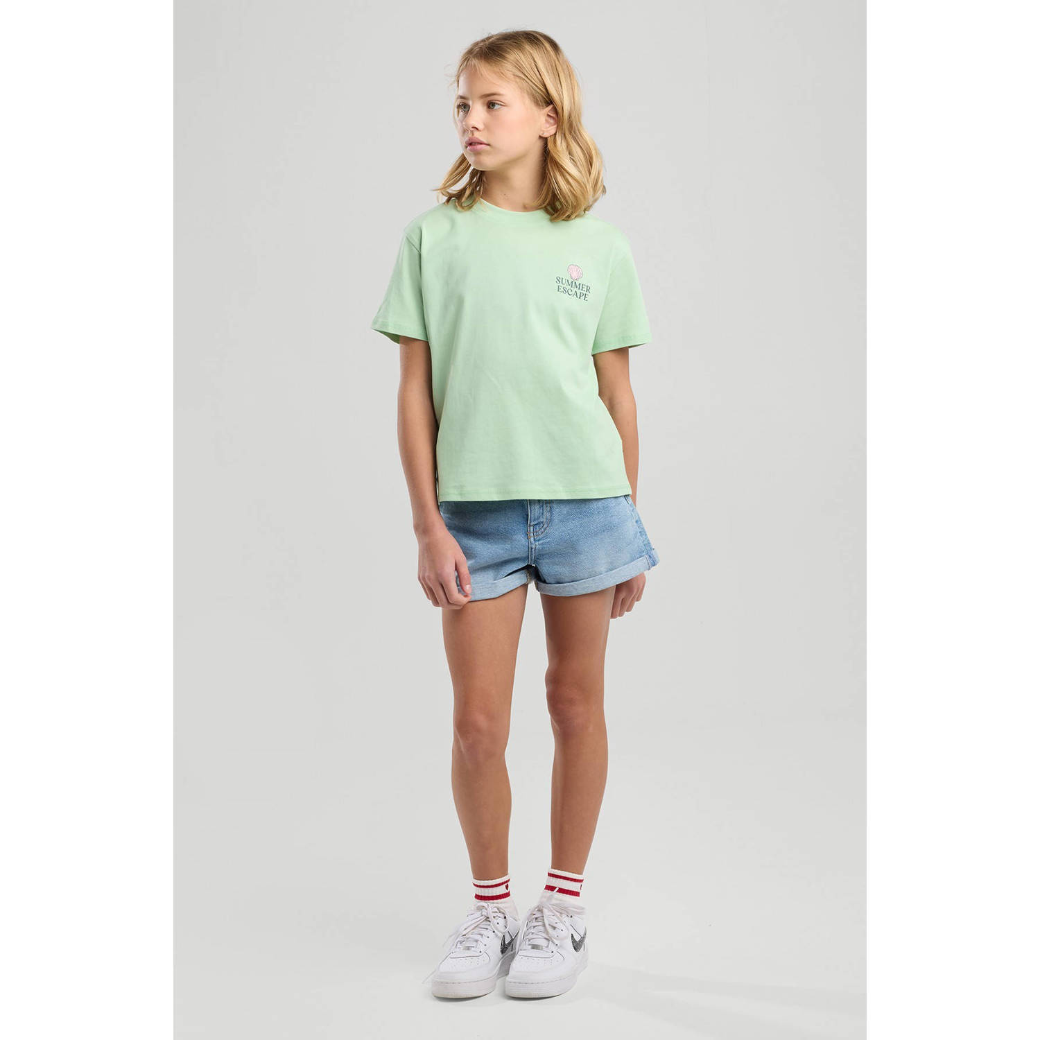 America Today T-shirt lichtgroen
