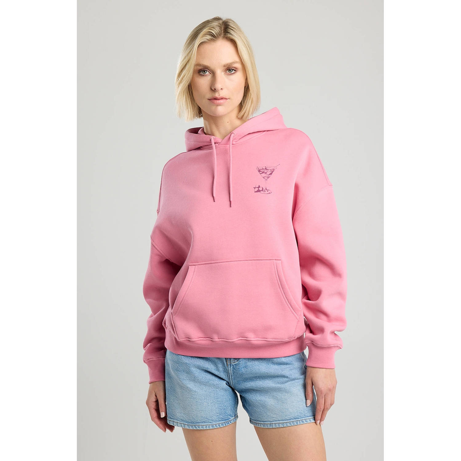 America Today hoodie roze
