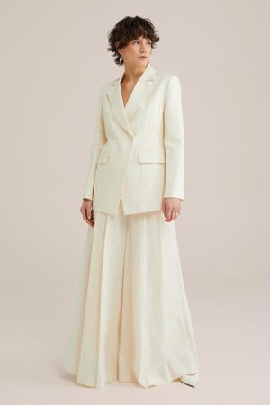getailleerde blazer ecru
