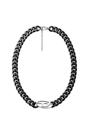 ketting DX1610931 Oval D Logo zwart