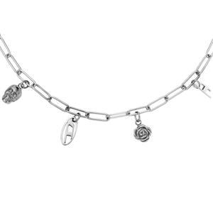 ketting DX1605040 Na zilverkleurig