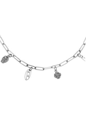 ketting DX1605040 Na zilverkleurig