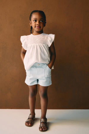 denim short lichtblauw