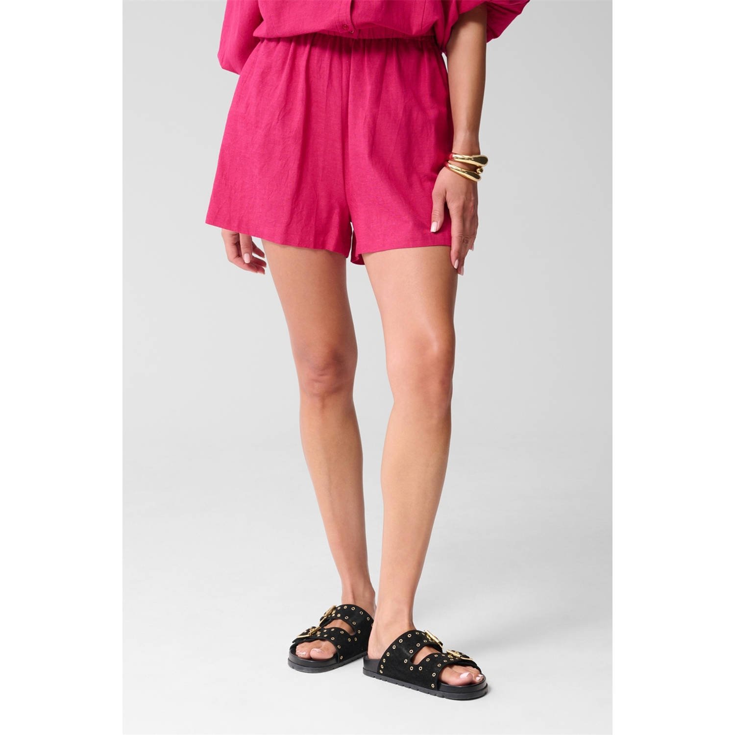 Shoeby regular high waist casual short roze