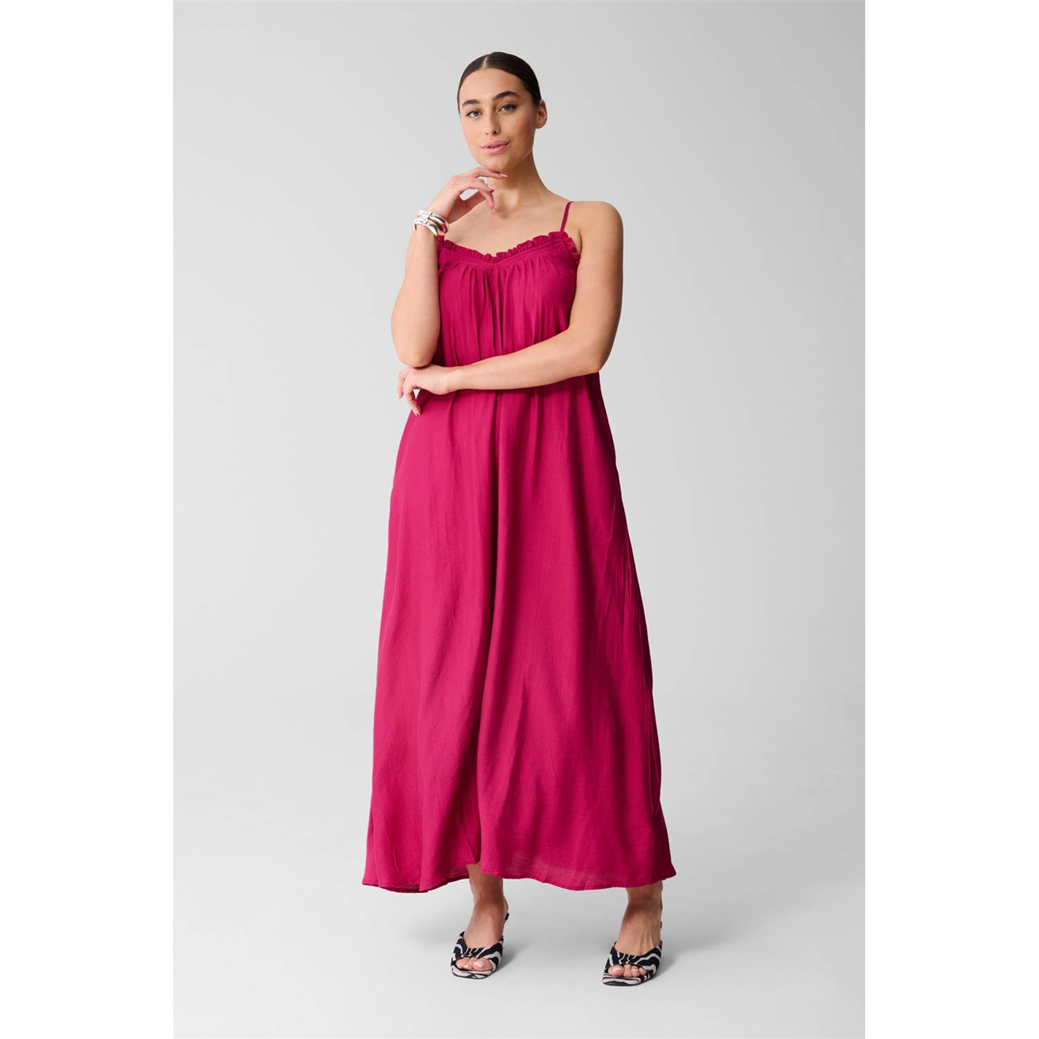 Shoeby maxi jurk roze