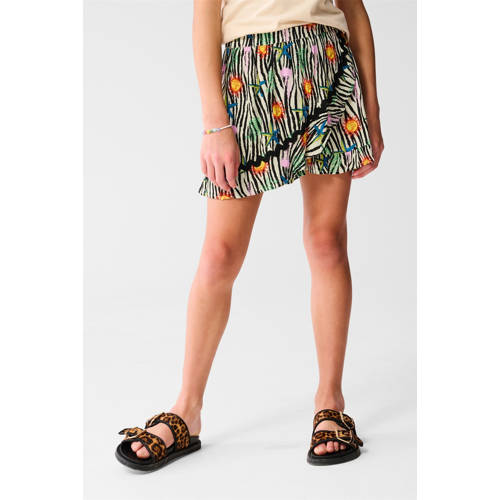 Shoeby skort ecru/zwart multi afbeelding