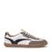 Floris van Bommel leren sneakers wit/bruin