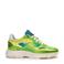 Floris van Bommel Daysi 01.09 leren sneakers groen/geel
