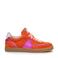 Floris van Bommel suède sneakers met metallic oranje/roze