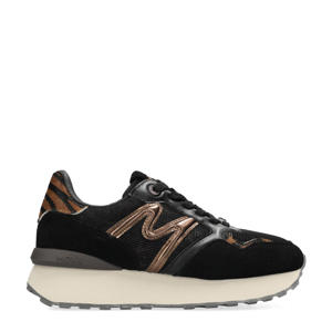 Juju Humper leren sneakers zwart/brons