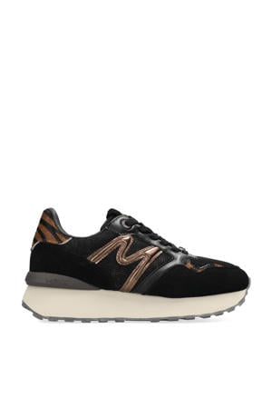 Juju Humper leren sneakers zwart/brons