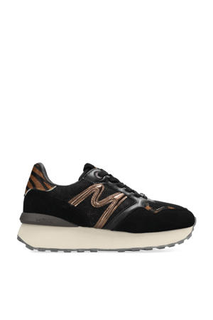 Juju Humper leren sneakers zwart/brons