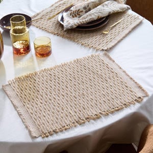 placemat (33x48 cm) (set van 2) - naturel jute