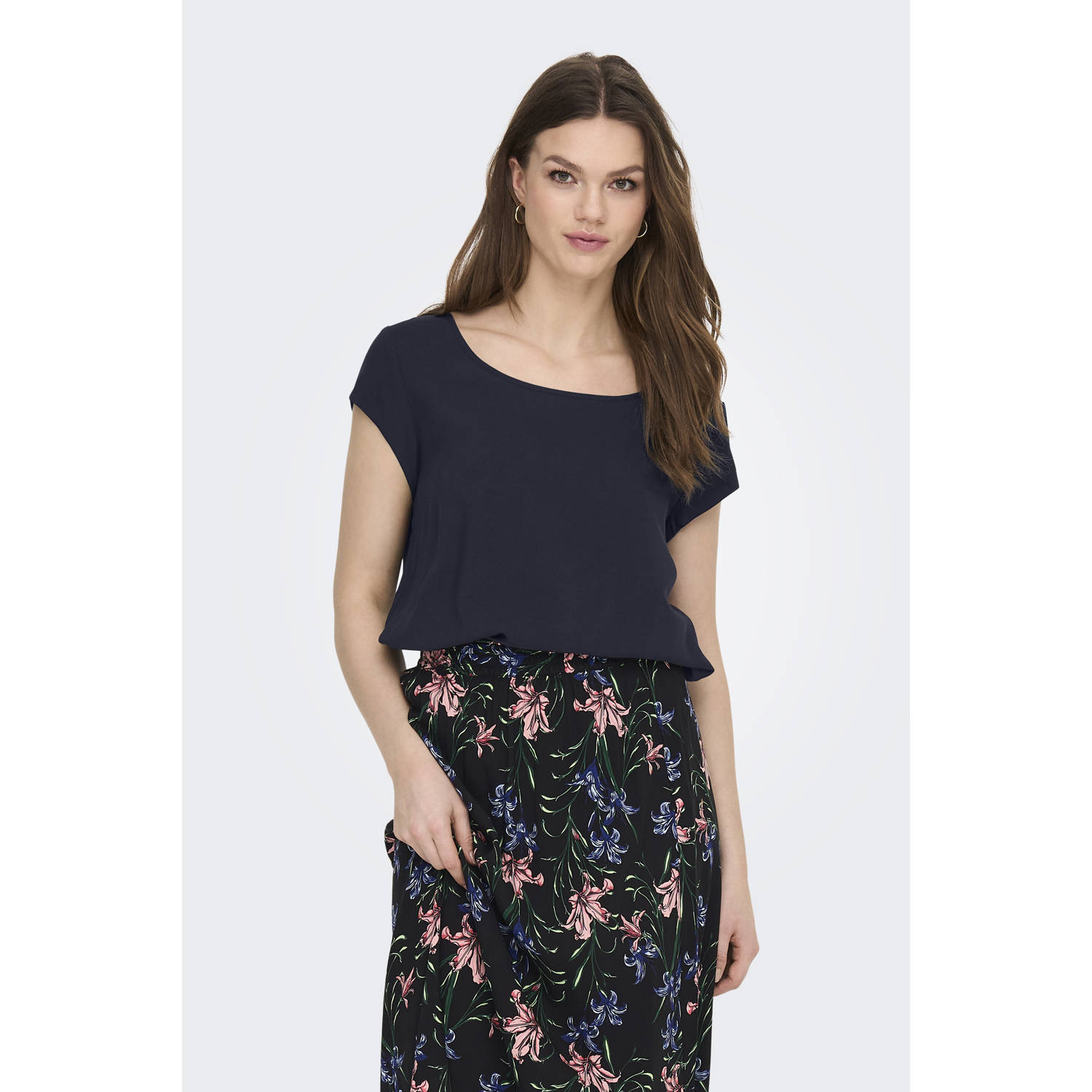 ONLY top donkerblauw