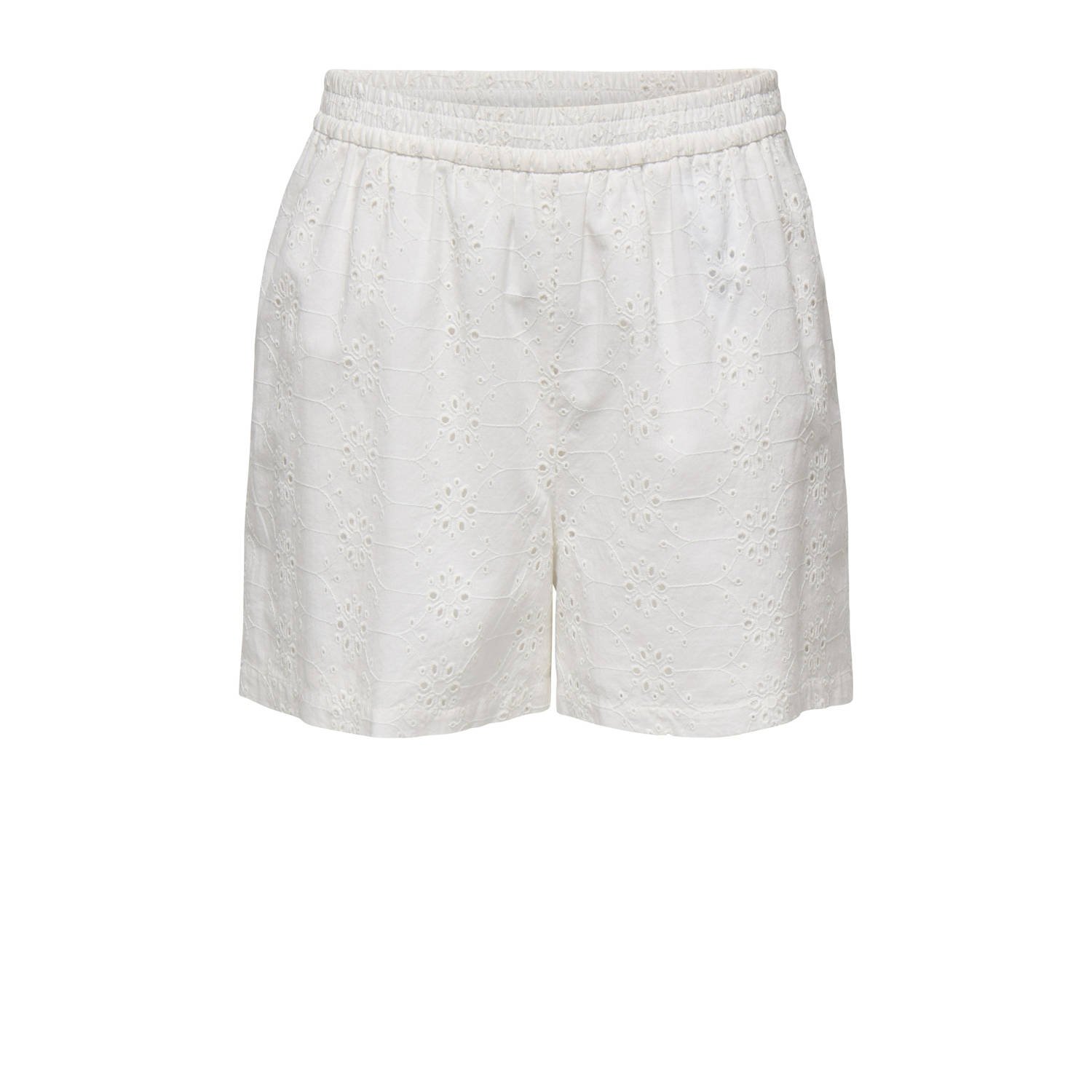 ONLY regular waist casual short wit broderie