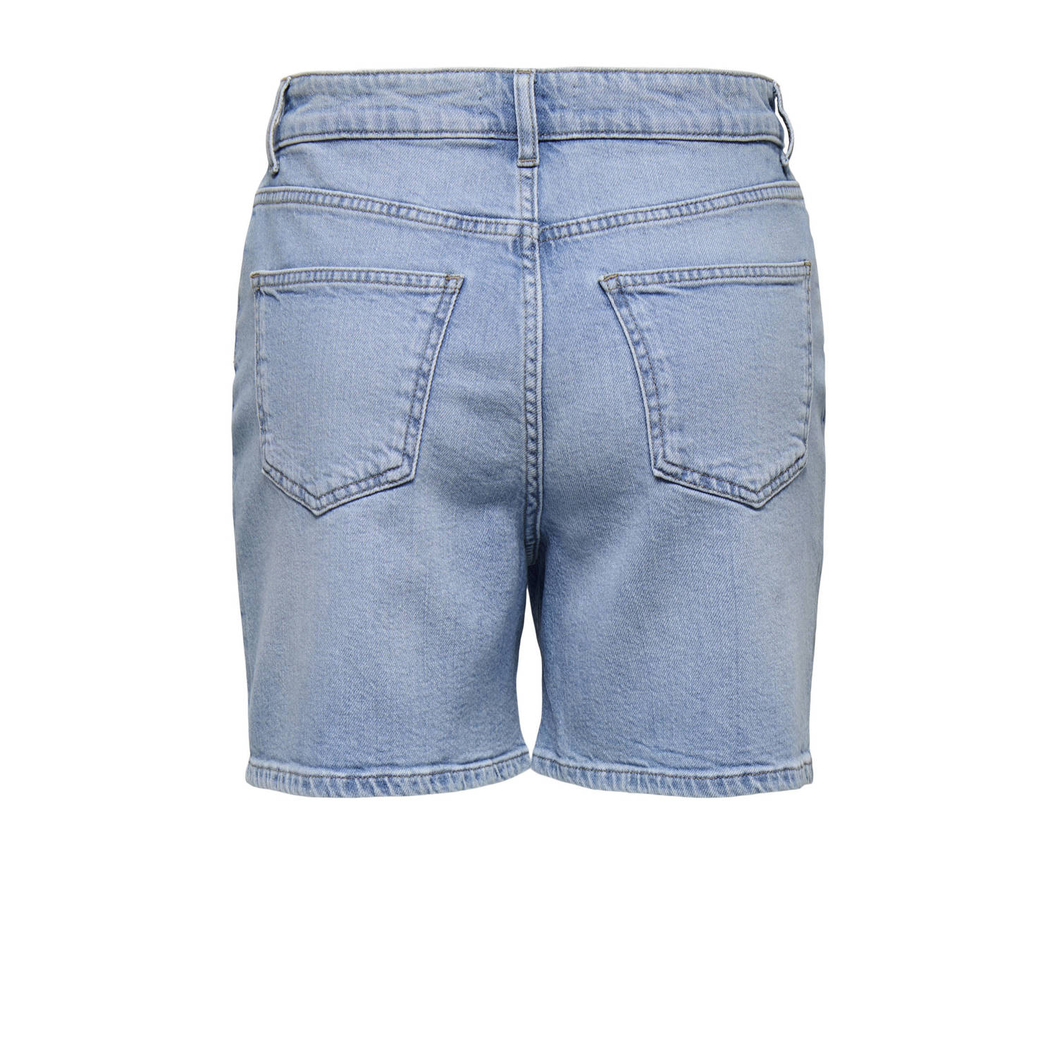 ONLY denim regular waist denim short light blue denim