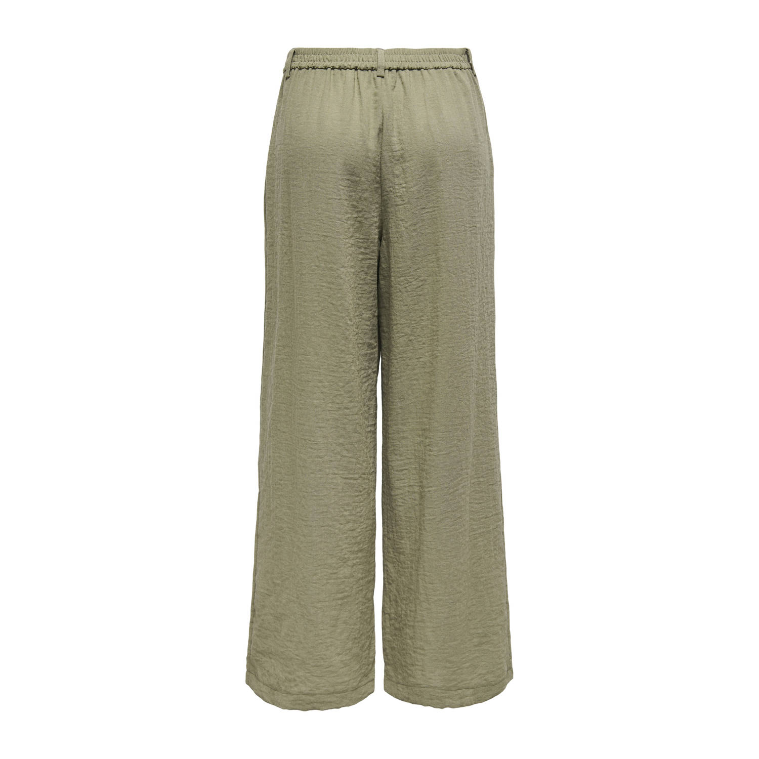 ONLY wide leg regular waist casual broek kaki