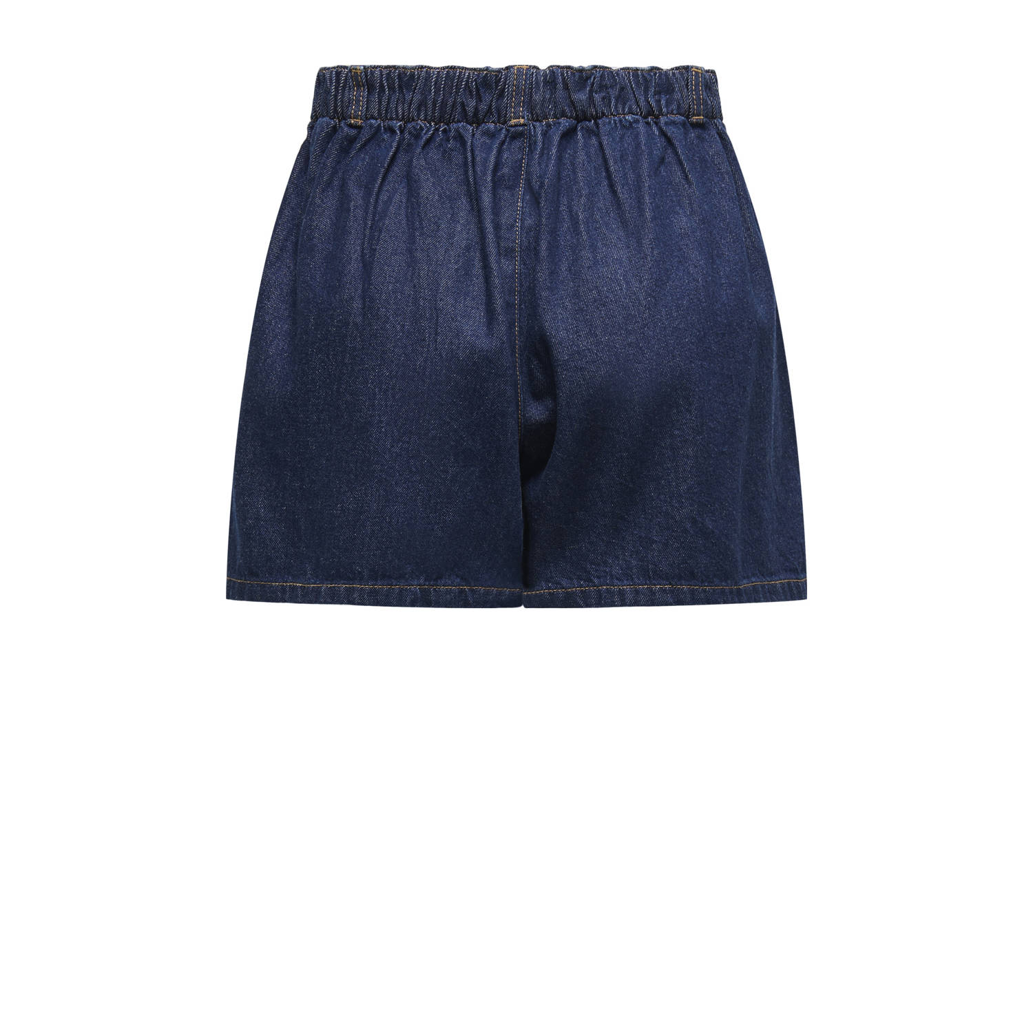 ONLY denim regular waist denim short dark blue denim