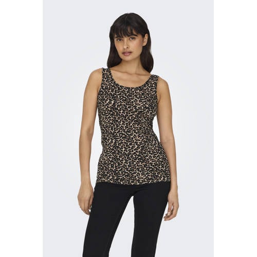ONLY singlet set panterprint/zwart afbeelding