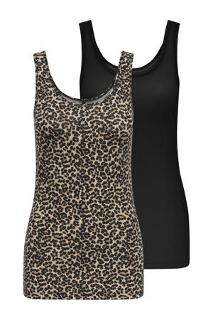 singlet set panterprint/zwart