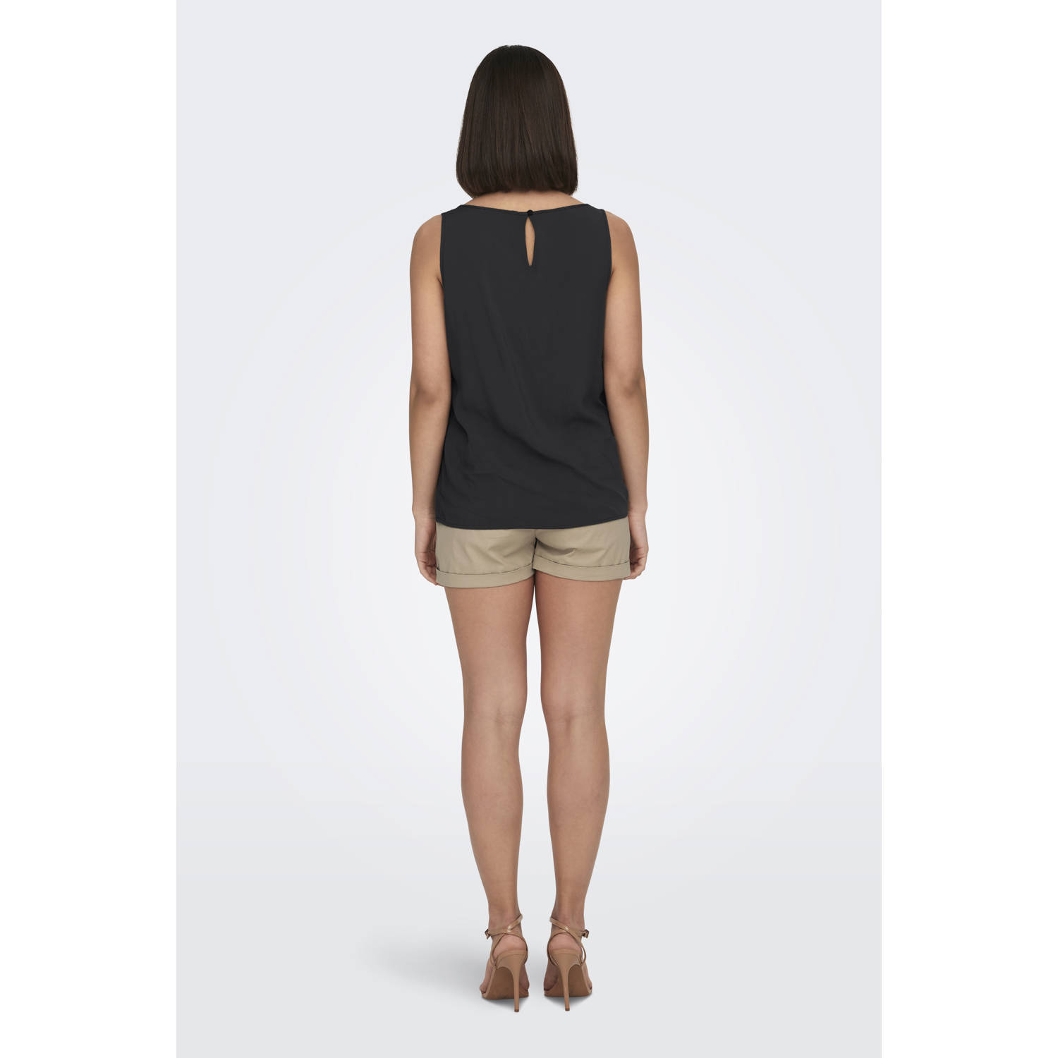 ONLY mouwloze top zwart