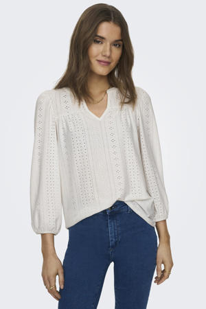 blousetop wit broderie