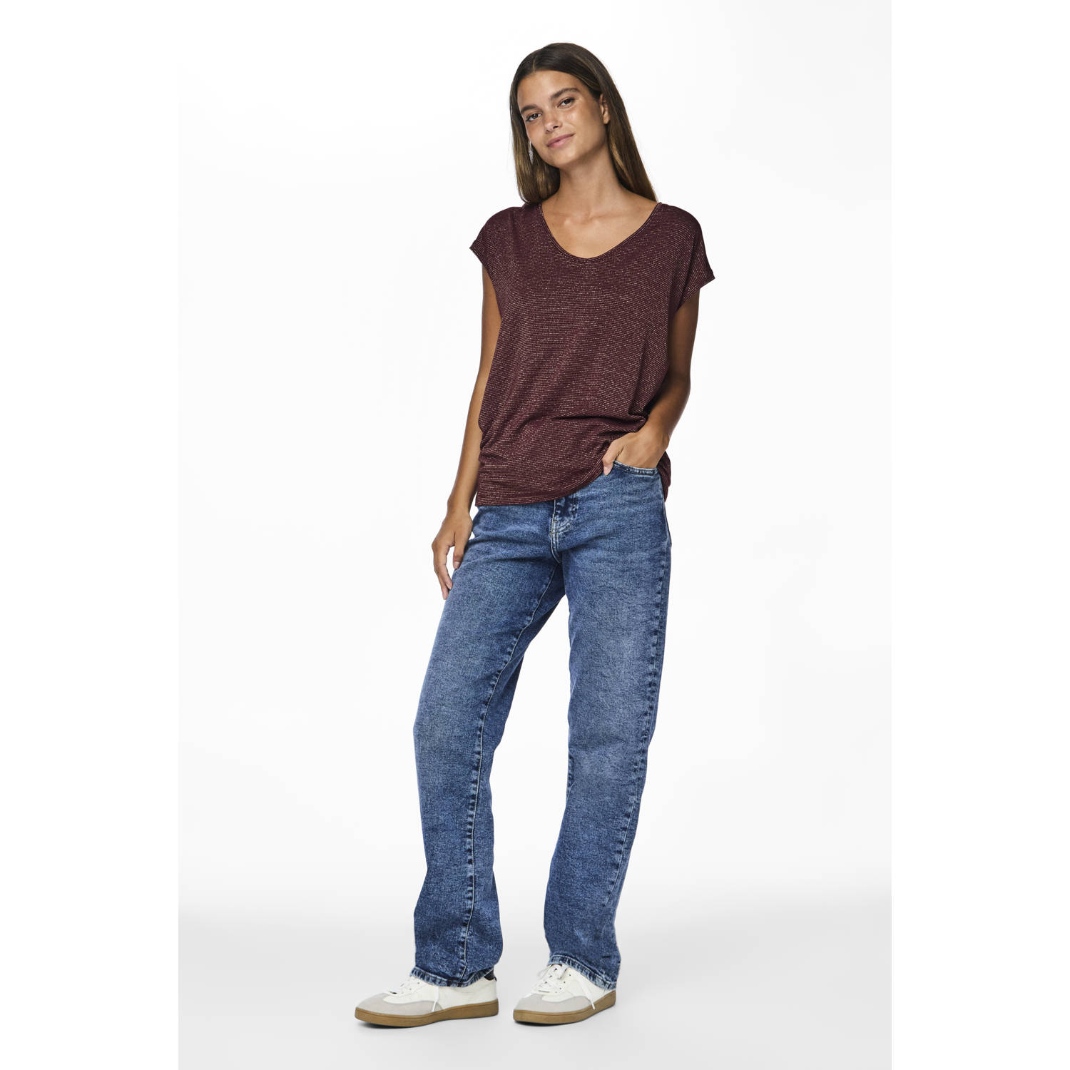 PIECES top met lurex