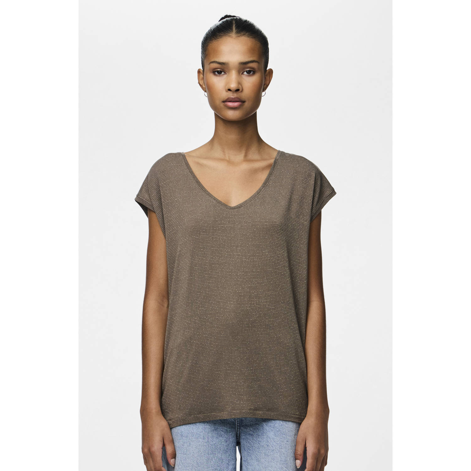 PIECES top met lurex