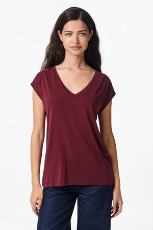 T-shirt donkerrood