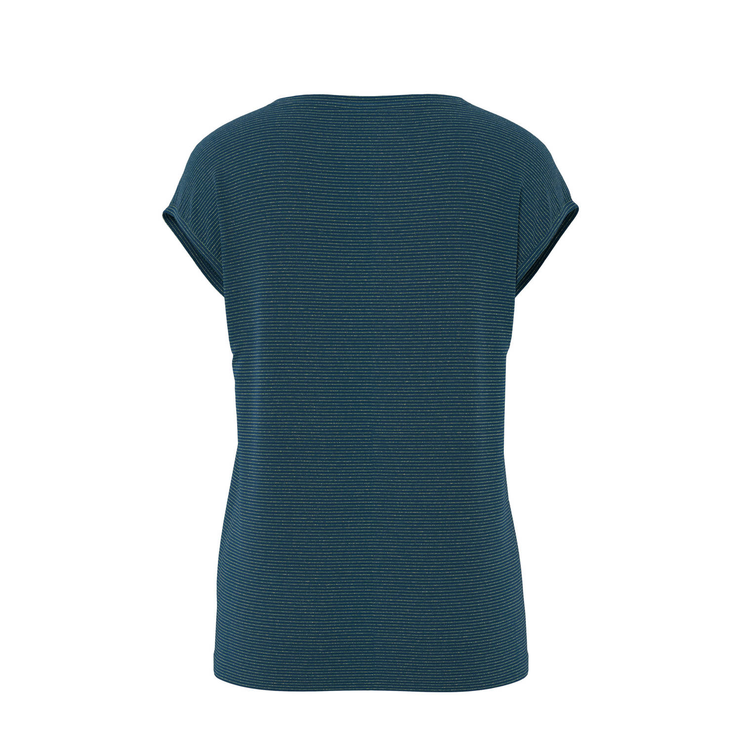 PIECES top blauw met lurex