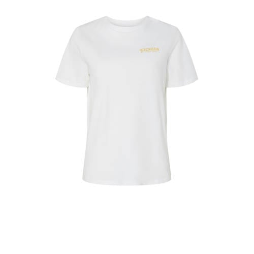 PIECES T-shirt wit afbeelding