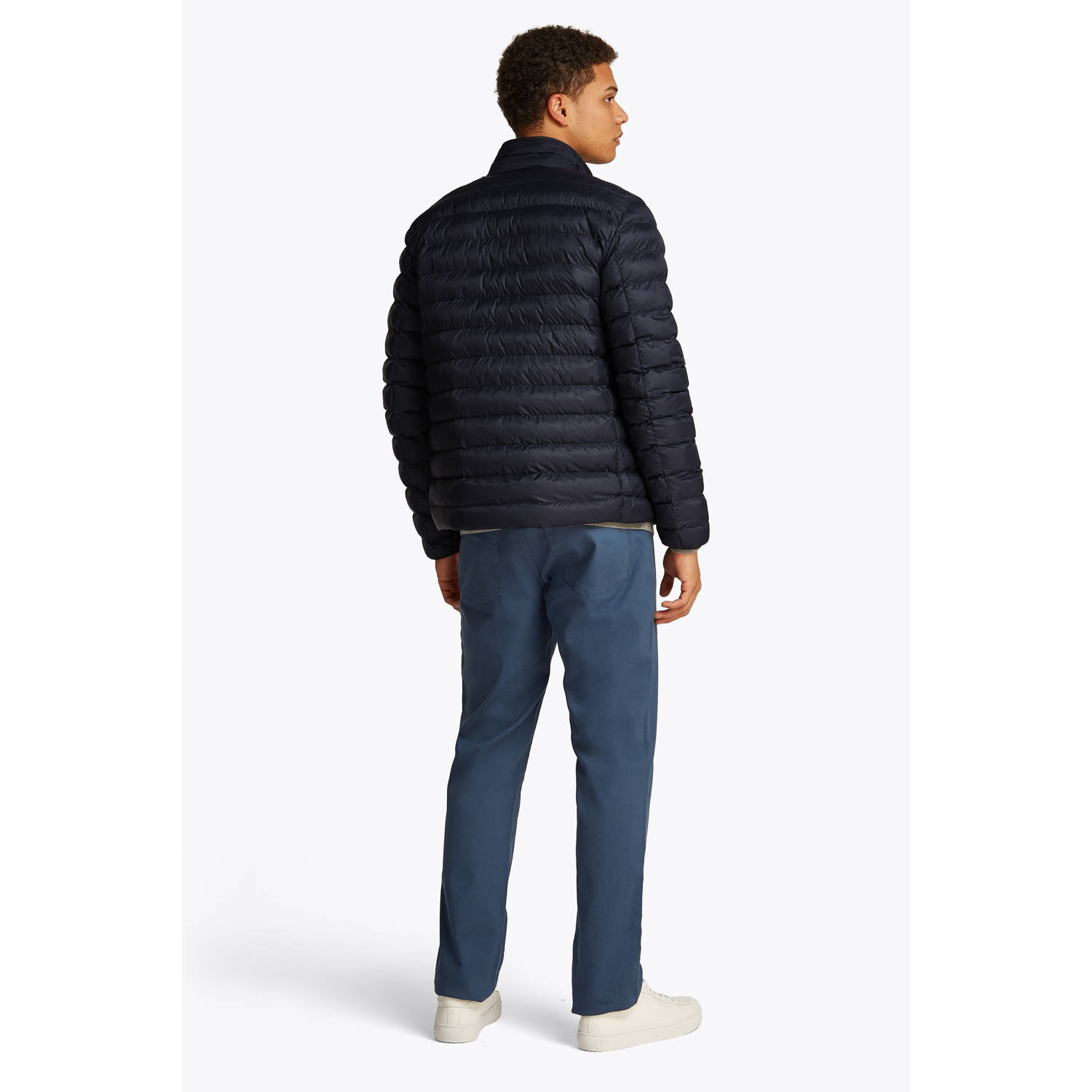 Tommy Hilfiger gewatteerde jas donkerblauw