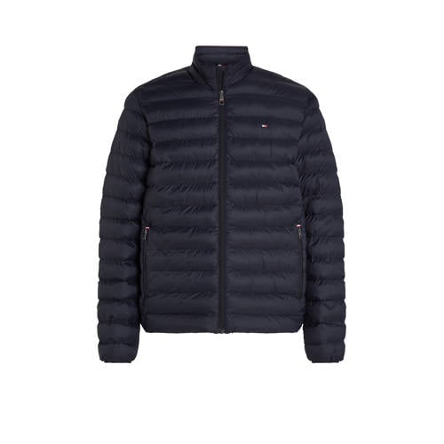 Tommy Hilfiger gewatteerde jas donkerblauw afbeelding