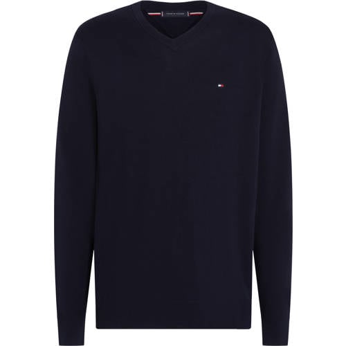 Tommy Hilfiger gebreide trui donkerblauw afbeelding