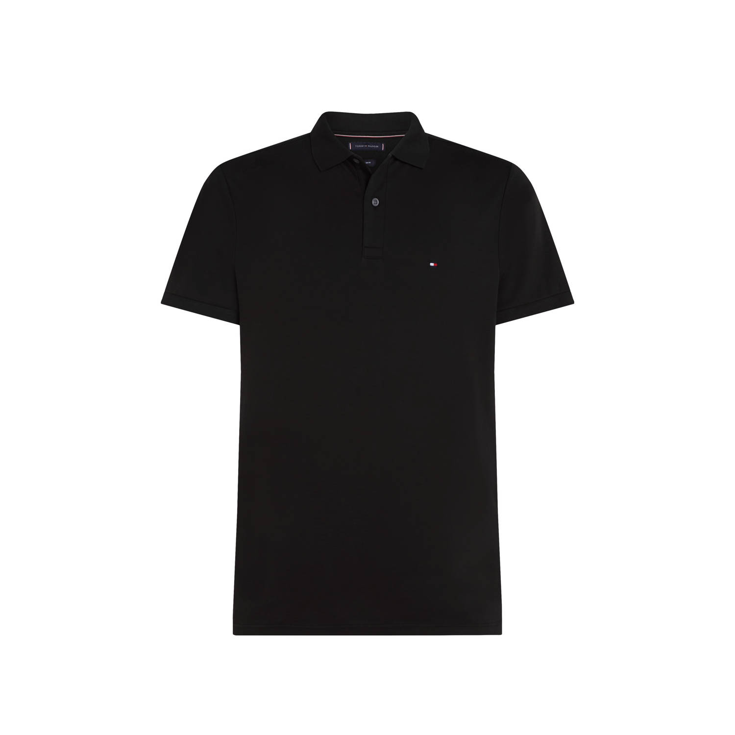 Tommy Hilfiger Zwarte poloshirt met korte mouwen Black Heren