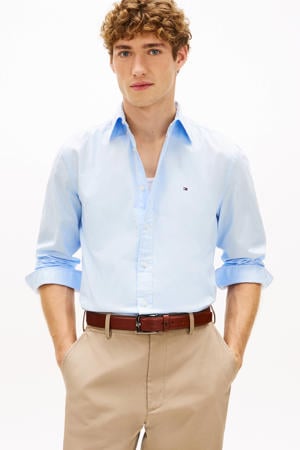 regular overhemd CORE FLEX POPLIN lichtblauw