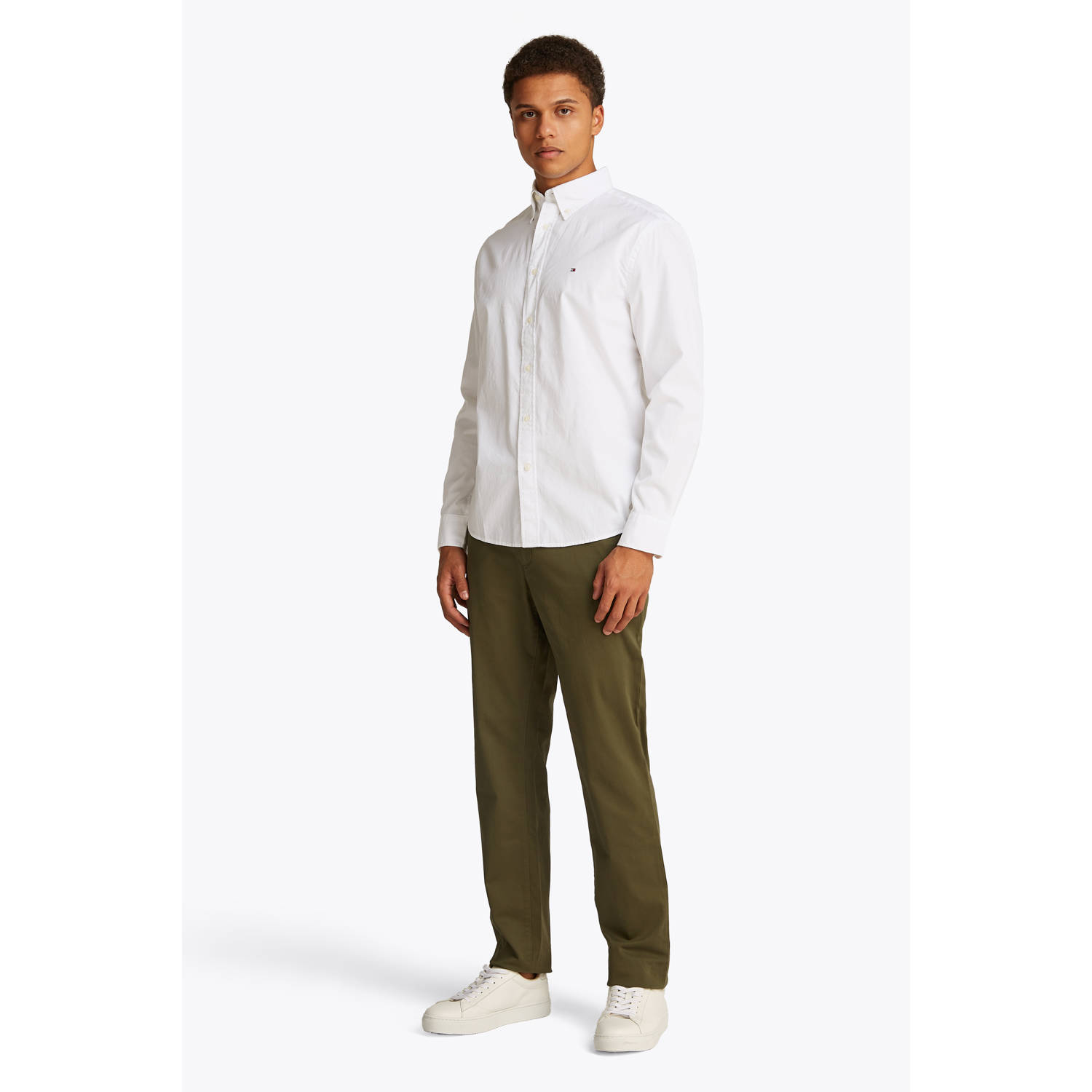 Tommy Hilfiger regular overhemd CORE FLEX POPLIN white