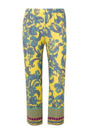 thumbnail: YOEK wide leg regular waist casual broek multi