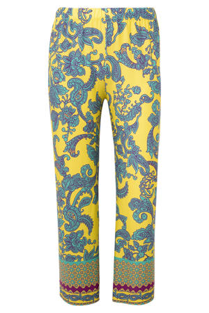 wide leg regular waist casual broek multi