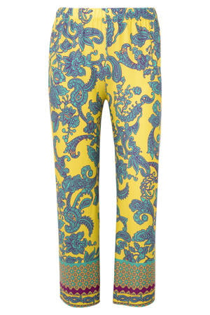 wide leg regular waist casual broek multi