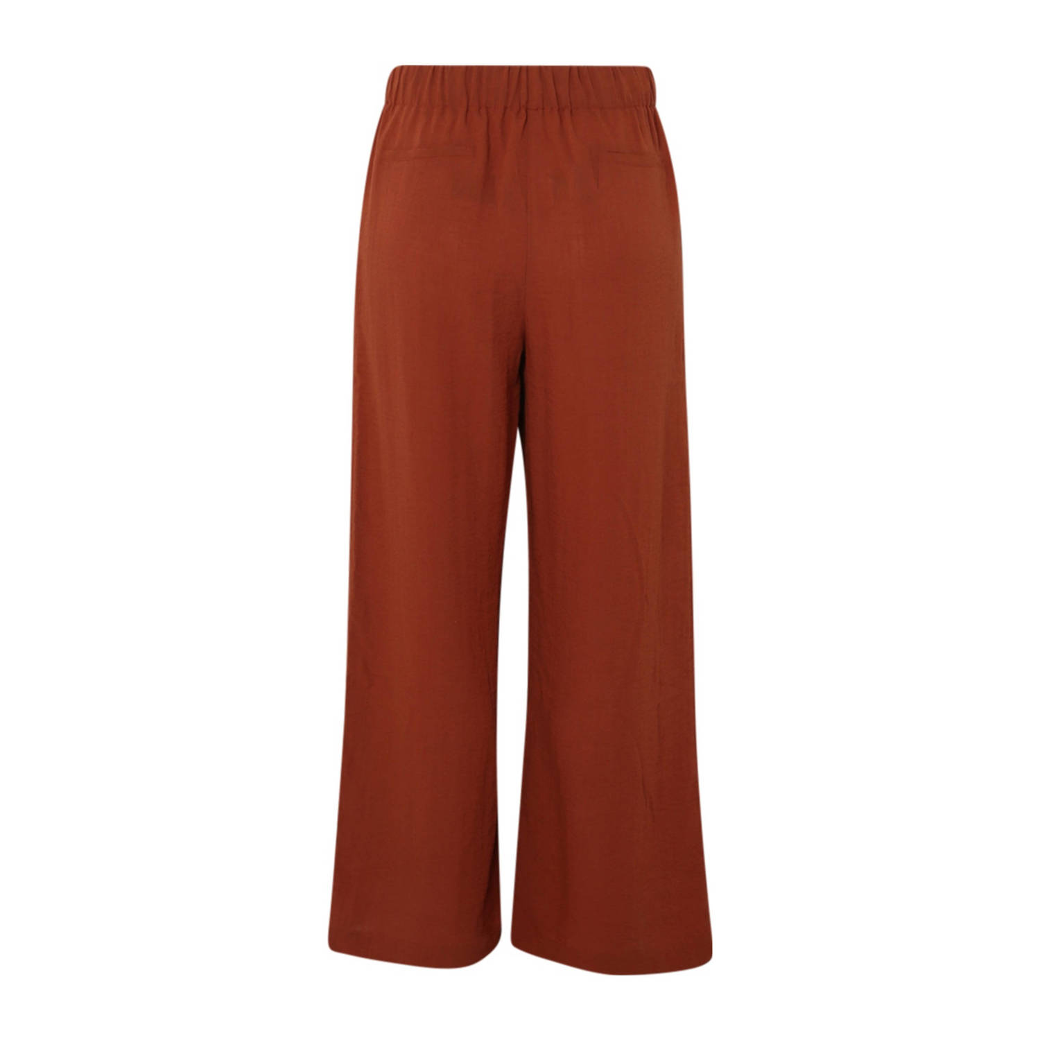Paprika straight regular waist broek roodbruin