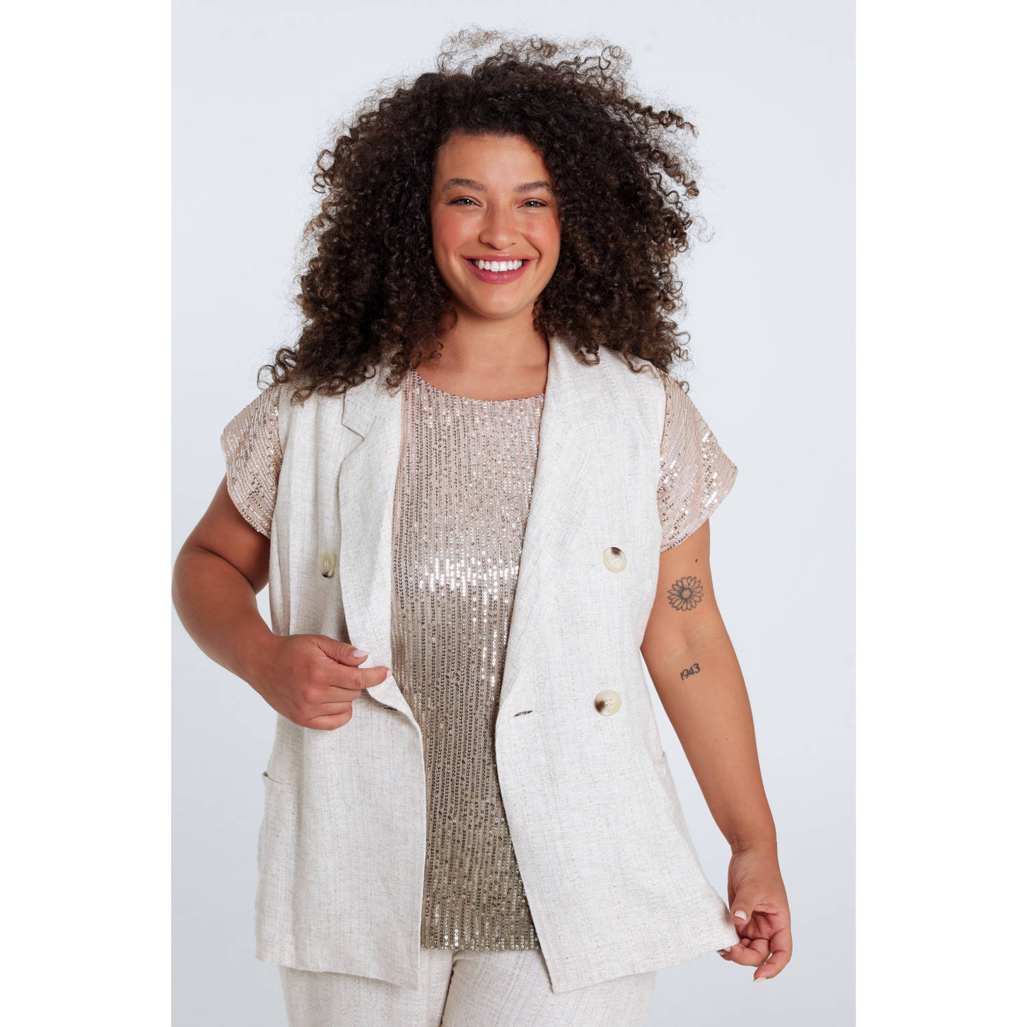 Paprika gilet beige