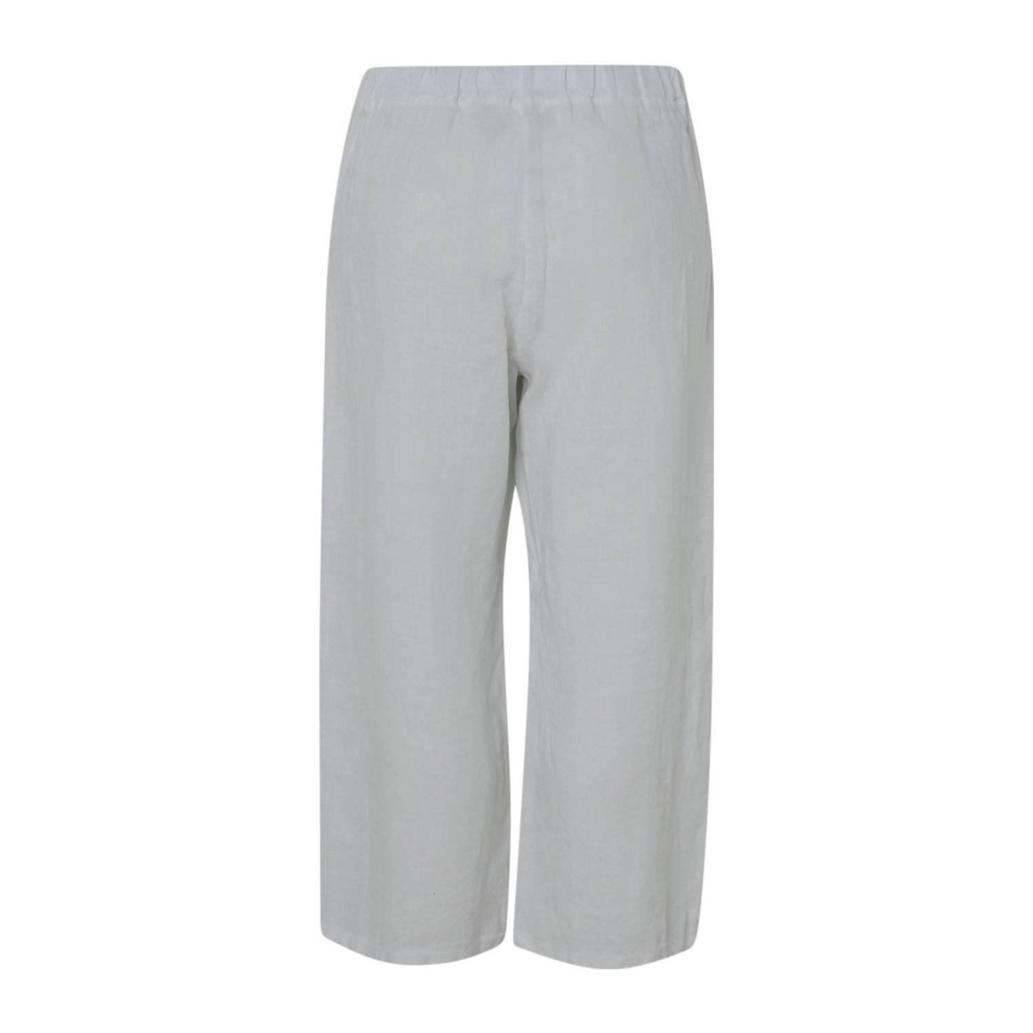 Paprika linnen wide leg regular waist broek wit